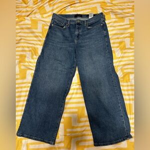 Banana Republic high rise wide leg crop jeans